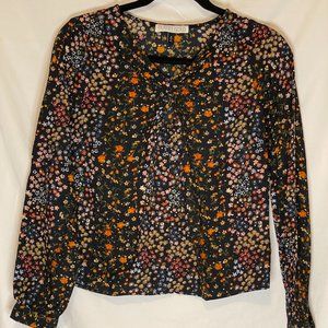 Planet Gold –Women’s Floral Boho Top – S